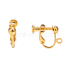 Brass Screw On Clip-on Earring Findings KK-L164-01G-3