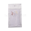   100Pcs Rectangle Cardboard Earring Display Cards CDIS-PH0001-40-5