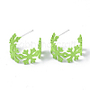 (Jewelry Parties Factory Sale)Spray Painted Eco-Friendly Iron Stud Earrings IFIN-R242-10B-NR-1