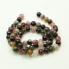 Natural Tourmaline Beads strands G-C068-4mm-8-2