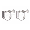 Brass Screw Clip-on Earring Converters Findings X-KK-N229-01C-1