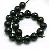 Natural Black Tourmaline Beads Strands G-C073-10mm-2-2